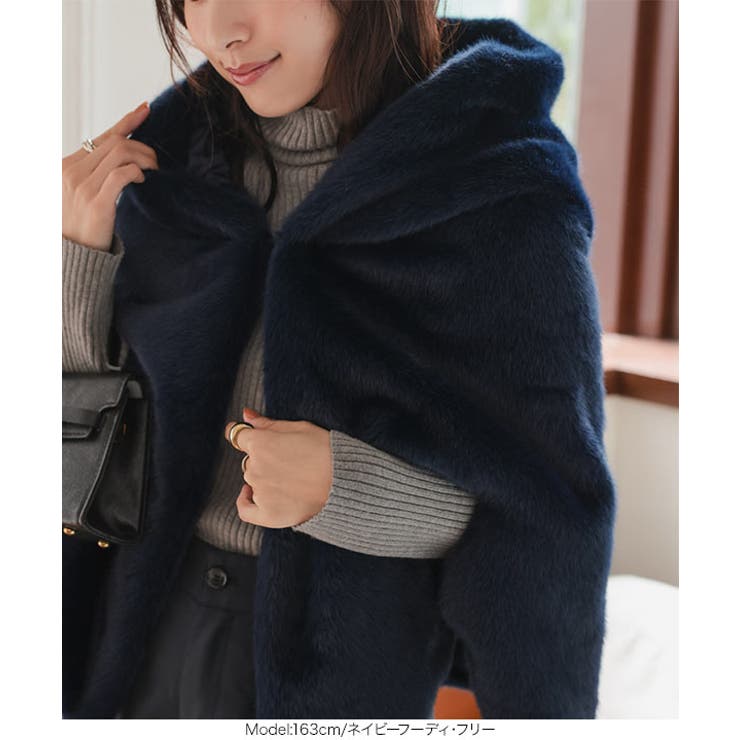 ファーケープマント［K1415］ ファーケープマント レディース | KOBE LETTUCE | 詳細画像10 