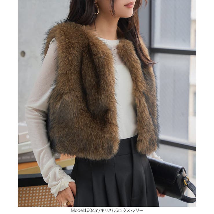 クロップドファージレベスト クロップド ファー | KOBE LETTUCE | 詳細画像4 