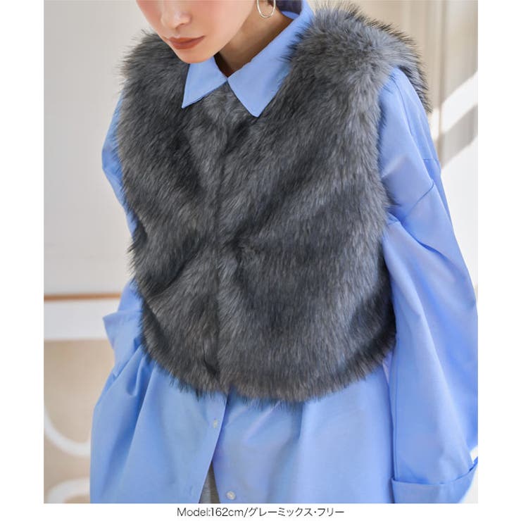 クロップドファージレベスト クロップド ファー | KOBE LETTUCE | 詳細画像5 