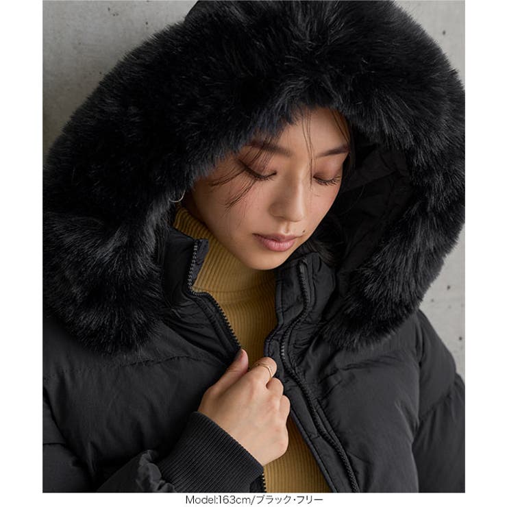 ボリュームファーショート丈中綿コート ボリュームファー ショート丈 | KOBE LETTUCE | 詳細画像3 