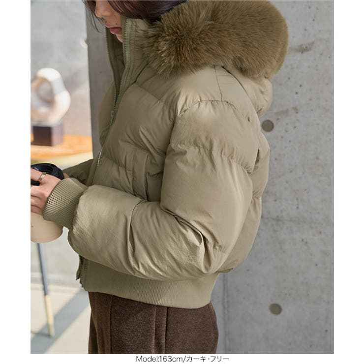 ボリュームファーショート丈中綿コート ボリュームファー ショート丈 | KOBE LETTUCE | 詳細画像7 