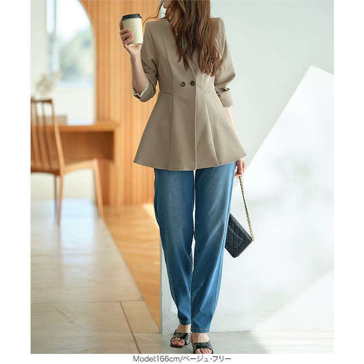 ペプラムジャケット［K1426］ | KOBE LETTUCE | 詳細画像3 