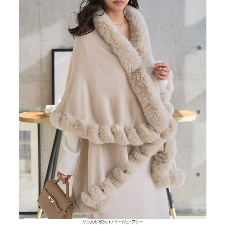 フェイクファーケープコート［K1434］ フェイクファー ケープコート | KOBE LETTUCE | 詳細画像5 