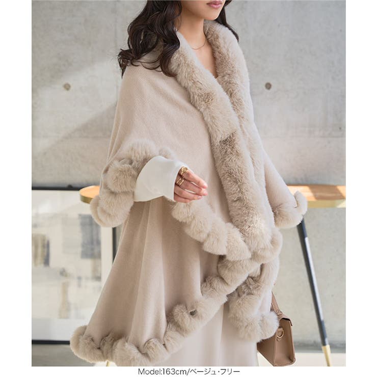 フェイクファーケープコート［K1434］ フェイクファー ケープコート | KOBE LETTUCE | 詳細画像6 