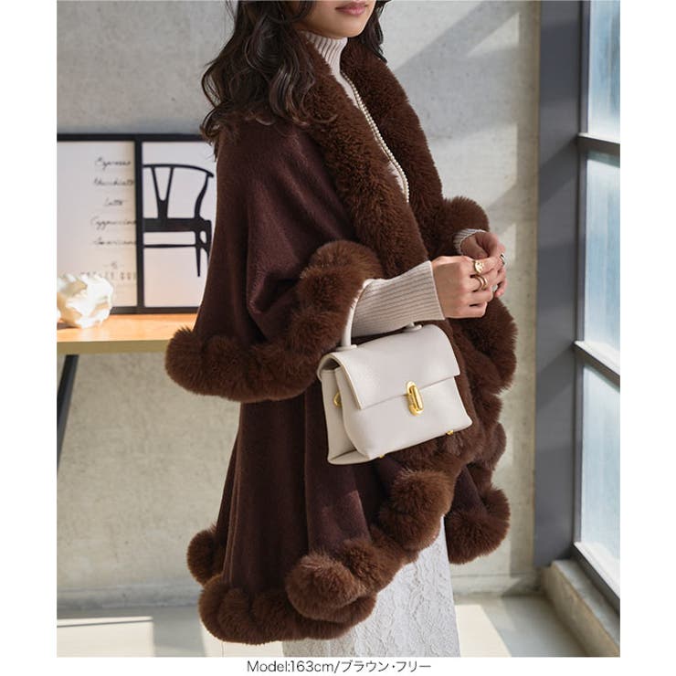 フェイクファーケープコート［K1434］ フェイクファー ケープコート | KOBE LETTUCE | 詳細画像8 