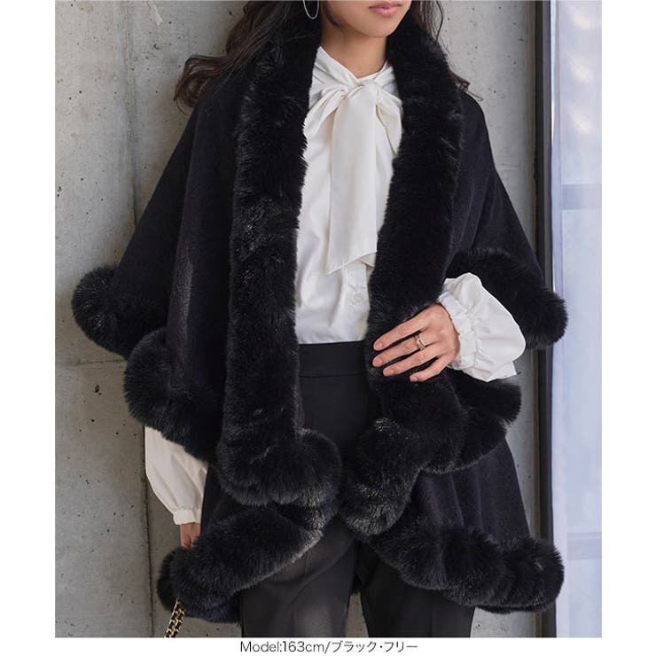 フェイクファーケープコート［K1434］ フェイクファー ケープコート | KOBE LETTUCE | 詳細画像9 