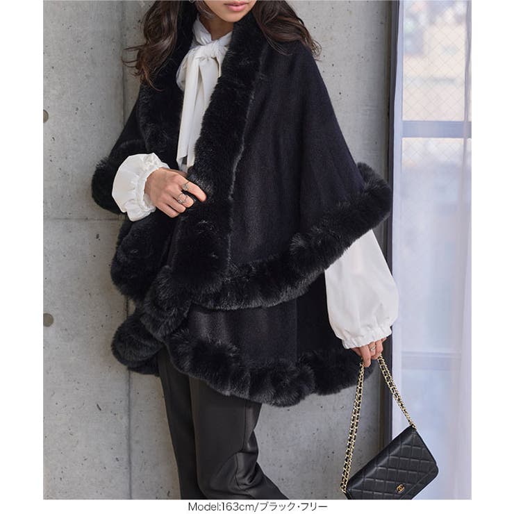 フェイクファーケープコート［K1434］ フェイクファー ケープコート | KOBE LETTUCE | 詳細画像10 