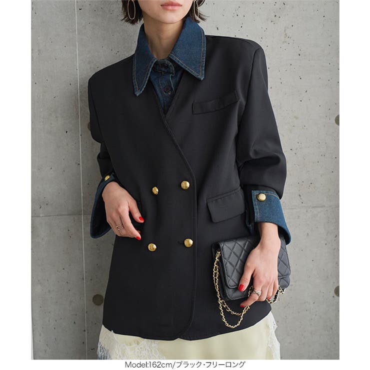 選べるタイプ デニムドッキングジャケット［K1437］ ジャケット | KOBE LETTUCE | 詳細画像2 