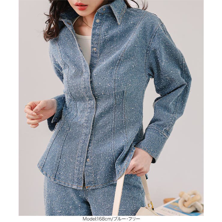 ブークレーデニムシャツジャケット［K1438］ デニムシャツ ジャケット | KOBE LETTUCE | 詳細画像2 