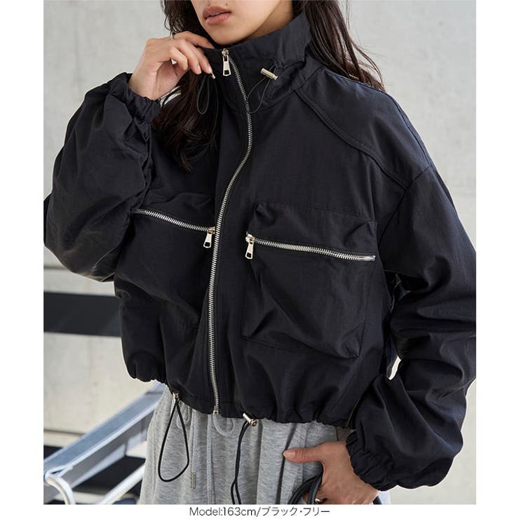 デザインポケットシャーリングスリーブブルゾン［K1442］ ブルゾン ジャケット | KOBE LETTUCE | 詳細画像3 