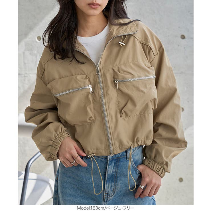 デザインポケットシャーリングスリーブブルゾン［K1442］ ブルゾン ジャケット | KOBE LETTUCE | 詳細画像6 