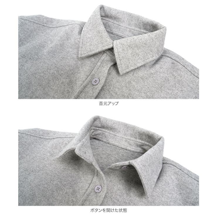 フェイクウールシャツジャケット［K1471］ フェイクウールシャツジャケット レ… | KOBE LETTUCE | 詳細画像15 