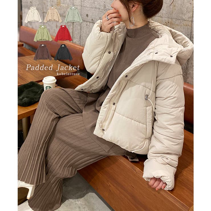 フード付き中綿ショートコート［K809］[品番：KO000013243]｜KOBE