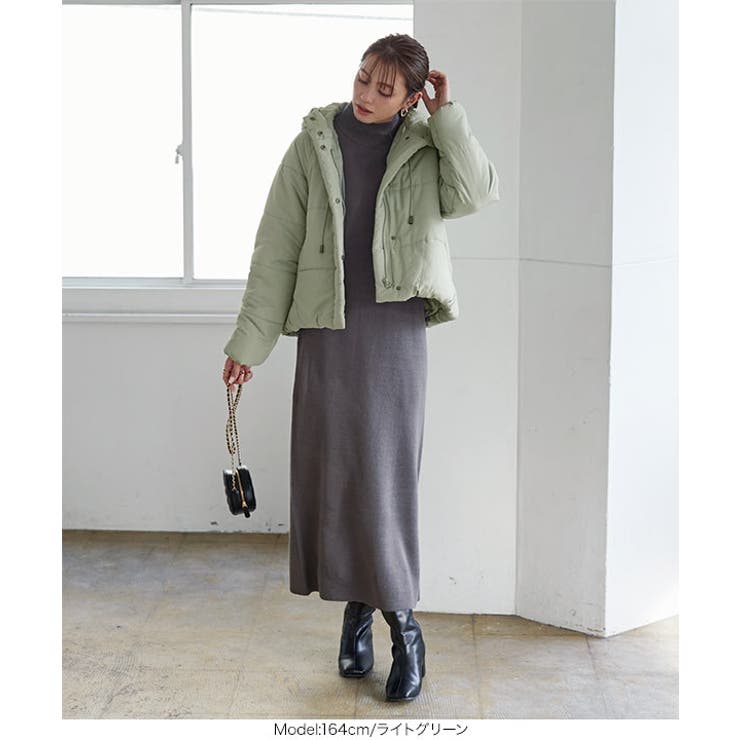 フード付き中綿ショートコート［K809］[品番：KO000013243]｜KOBE