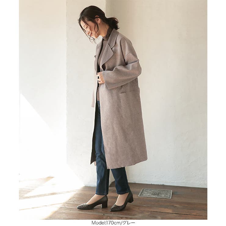 ダンボールニットコート［K865］[品番：KO000013249]｜KOBE LETTUCE