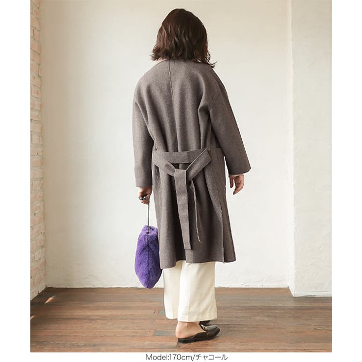 ダンボールニットコート［K865］[品番：KO000013249]｜KOBE LETTUCE