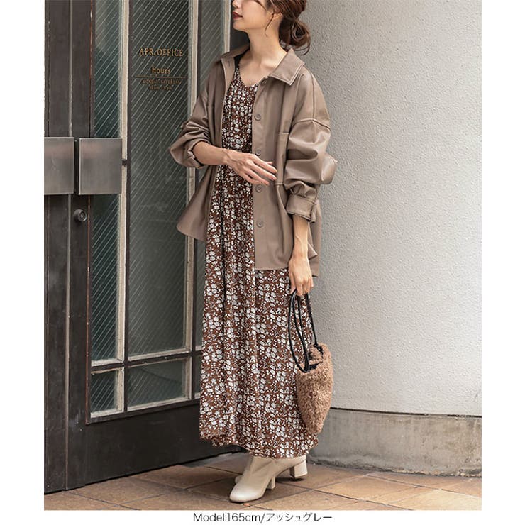 エコレザーオーバーサイズシャツジャケット［K962］ | KOBE LETTUCE | 詳細画像12 