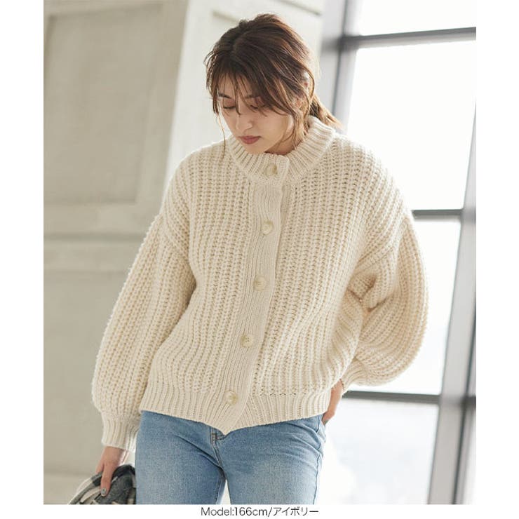 ハンドタッチニットカーディガン［K965］ | KOBE LETTUCE | 詳細画像6 