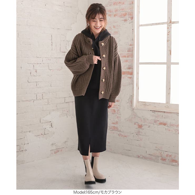 ハンドタッチニットカーディガン［K965］ | KOBE LETTUCE | 詳細画像7 