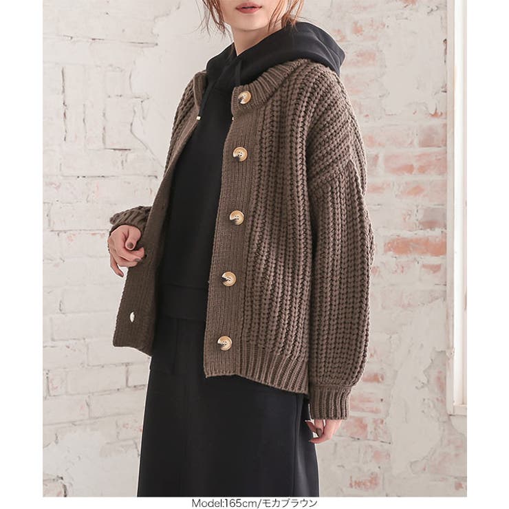 ハンドタッチニットカーディガン［K965］ | KOBE LETTUCE | 詳細画像8 