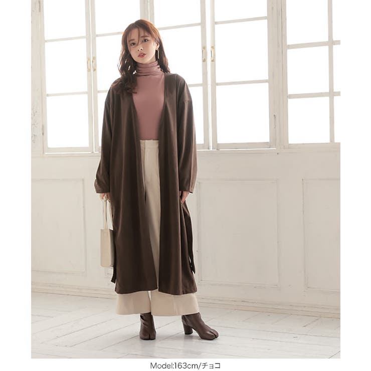 バックボタンスウェードノーカラーコート［K969］ | KOBE LETTUCE | 詳細画像9 