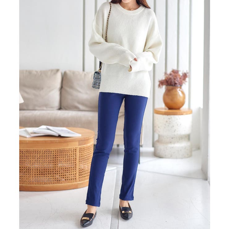 ネイビー | 選べるサイズ ストレッチゆるスキニーパンツ［M239A］ | KOBE LETTUCE