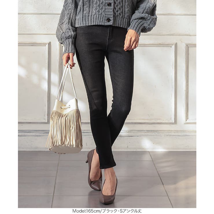 あったかく、美脚も叶える裏起毛デニム 裏起毛 デニム | KOBE LETTUCE | 詳細画像34 