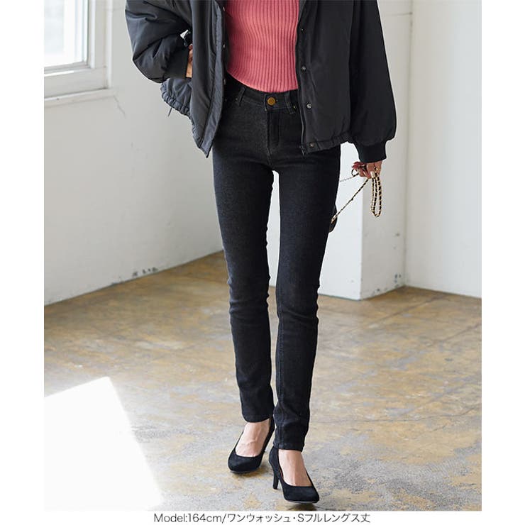 あったかく、美脚も叶える裏起毛デニム 裏起毛 デニム | KOBE LETTUCE | 詳細画像24 