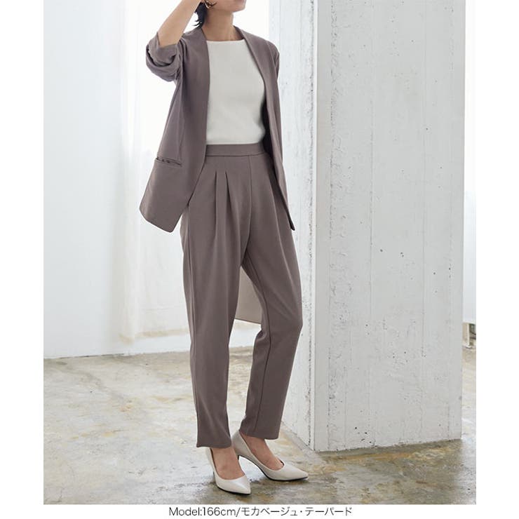 ［ワイド/テーパード］カットジョーゼットパンツ［M2510］ | KOBE LETTUCE | 詳細画像11 