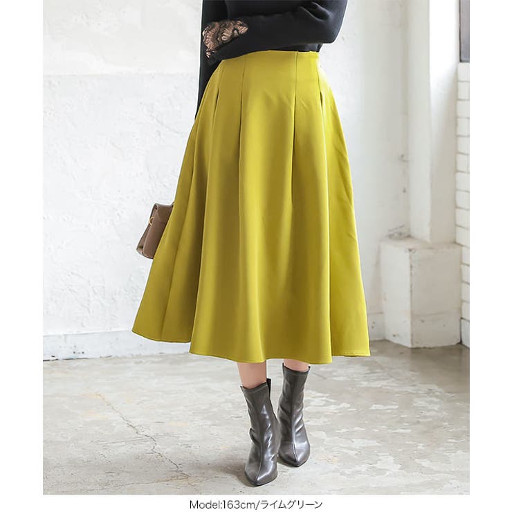 タックフレアスカート［M2601］ | KOBE LETTUCE | 詳細画像6 