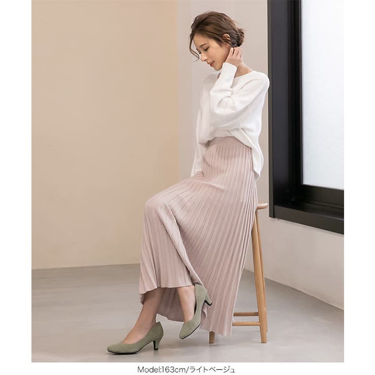 ニットプリーツスカート [M2608] レディース | KOBE LETTUCE | 詳細画像6 