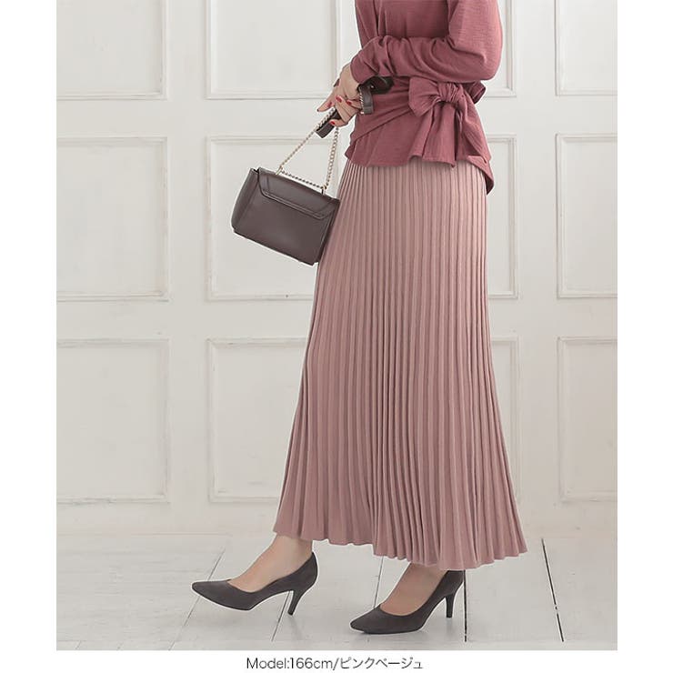 ニットプリーツスカート [M2608] レディース | KOBE LETTUCE | 詳細画像12 