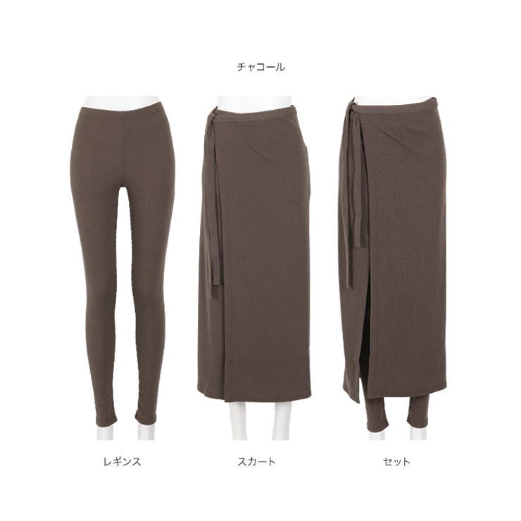 もちもちリブラップスカート・レギンスSET [M2709] レディース | KOBE LETTUCE | 詳細画像14 