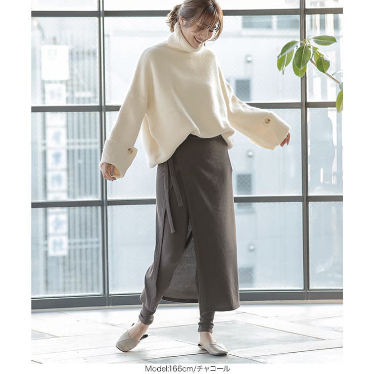 もちもちリブラップスカート・レギンスSET [M2709] レディース | KOBE LETTUCE | 詳細画像5 