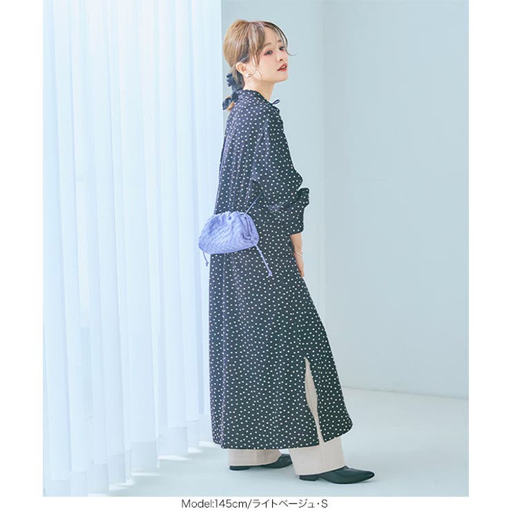 送料無料 お 田中亜希子さんコラボ ] サイドジップジャージーワイドパンツ その他