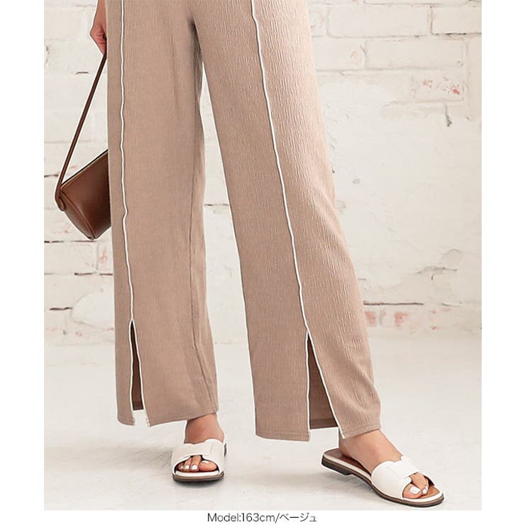 メロウパイピングスリットランダムリブパンツ [M2957] レディース | KOBE LETTUCE | 詳細画像11 