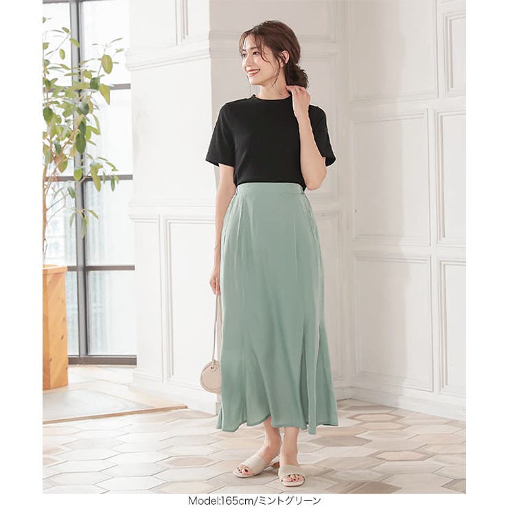 光沢バックゴムマーメイドスカート [M2997] レディース | KOBE LETTUCE | 詳細画像6 