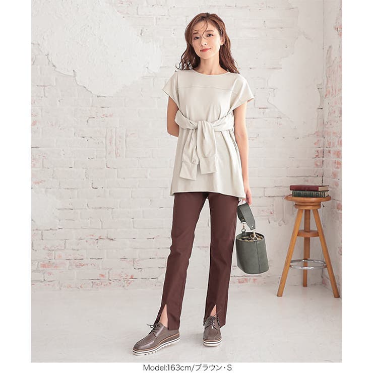 フロントスリットウエストゴムレギンスパンツ [M3044] レディース | KOBE LETTUCE | 詳細画像9 