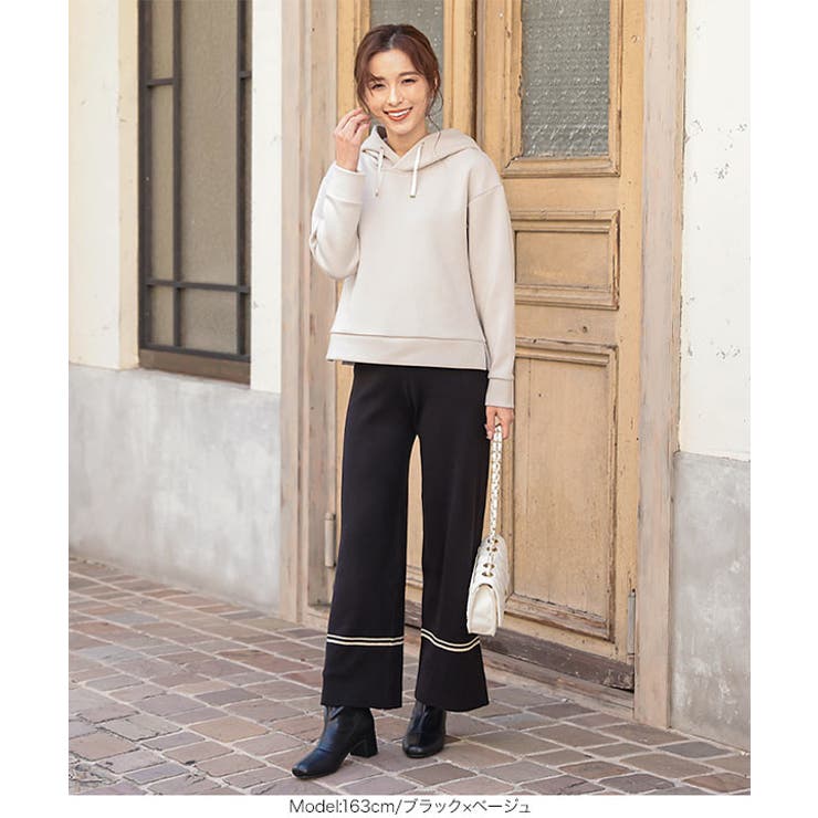 裾ラインウエストゴムニットパンツ [M3076] レディース | KOBE LETTUCE | 詳細画像9 