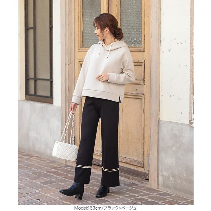 裾ラインウエストゴムニットパンツ [M3076] レディース | KOBE LETTUCE | 詳細画像11 