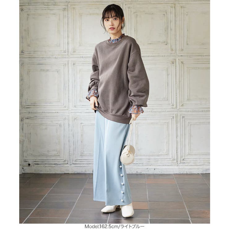 サイドパールワイドパンツ [M3115] レディース | KOBE LETTUCE | 詳細画像9 