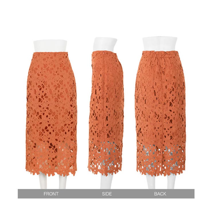 選べる2サイズ フラワーレースタイトスカート [M3154]レディース | KOBE LETTUCE | 詳細画像24 