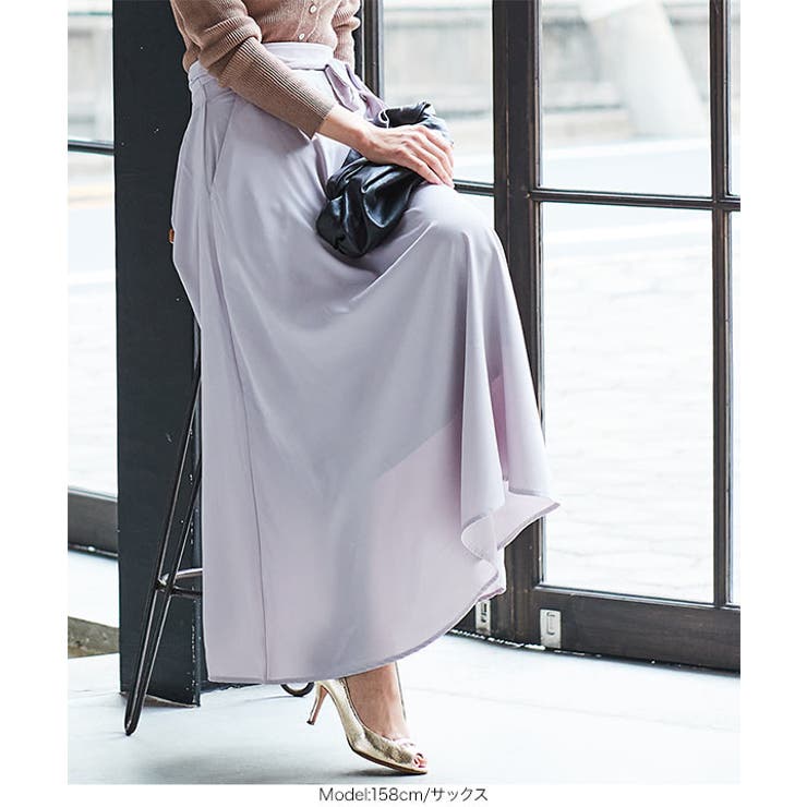 [ 星玲奈さんコラボ ] ウエストリボンロングスカート［M3181］ | KOBE LETTUCE | 詳細画像8 