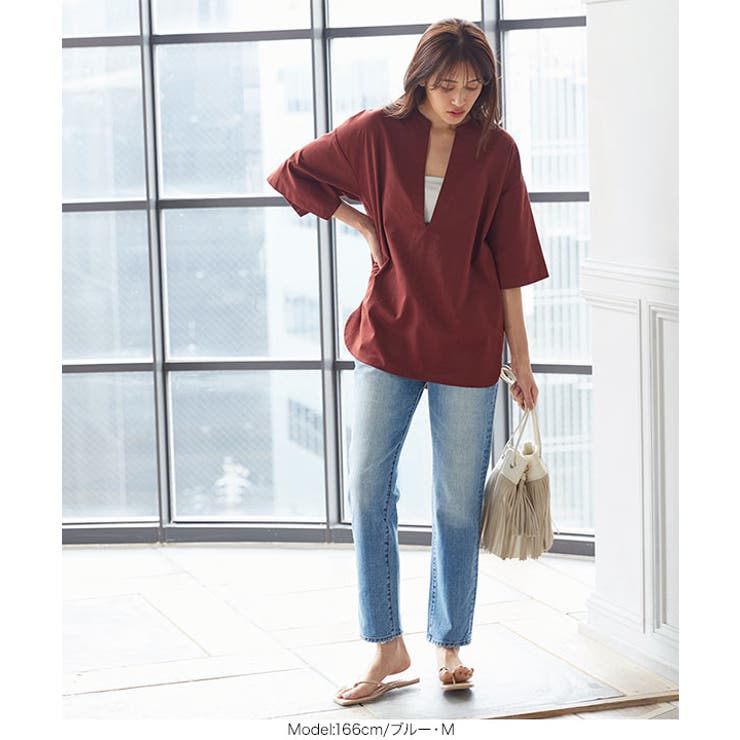 テーパードデニムパンツ レディース ボトムス | KOBE LETTUCE | 詳細画像10 