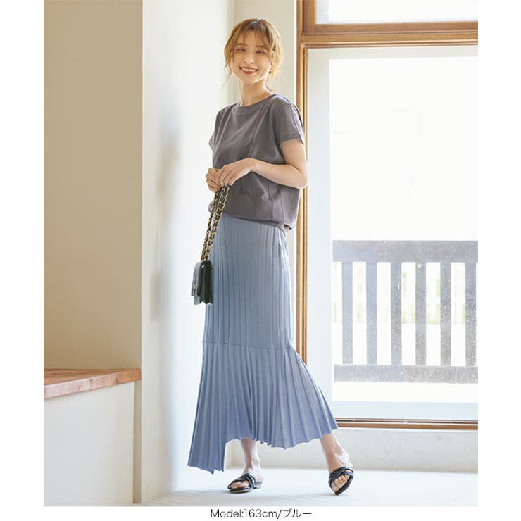 切り替えデザインニットスカート [M3293] レディース | KOBE LETTUCE | 詳細画像7 