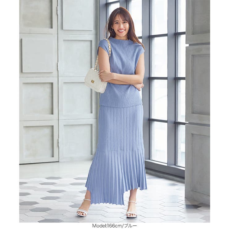 切り替えデザインニットスカート [M3293] レディース | KOBE LETTUCE | 詳細画像8 