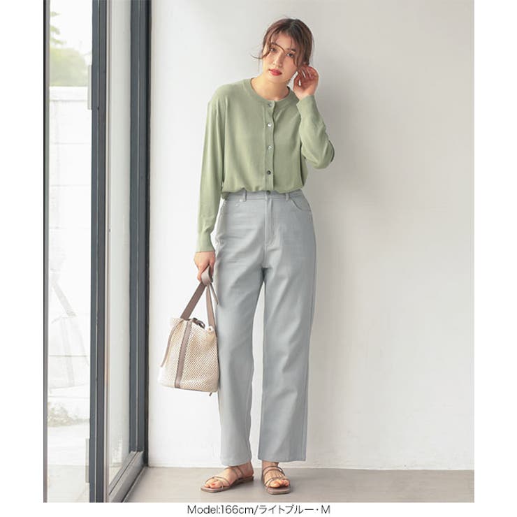 カラーツイルスリムワイドパンツ [M3323] レディース | KOBE LETTUCE | 詳細画像8 