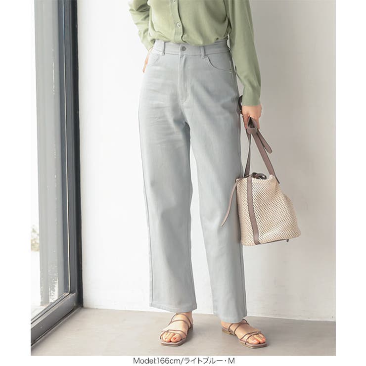 カラーツイルスリムワイドパンツ [M3323] レディース | KOBE LETTUCE | 詳細画像9 