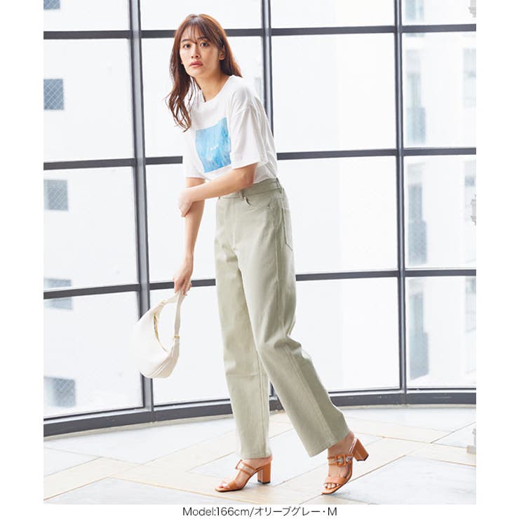 カラーツイルスリムワイドパンツ [M3323] レディース | KOBE LETTUCE | 詳細画像11 