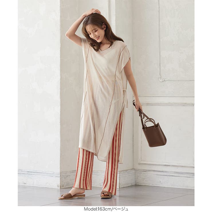 マルチストライプニットパンツ レディース ボトムス | KOBE LETTUCE | 詳細画像5 